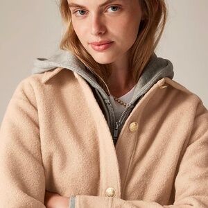 J.Crew Bouclé shirt-jacket sz small